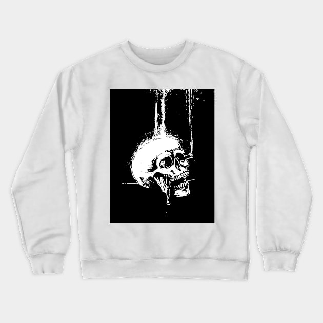 Smoking Skull Crewneck Sweatshirt by KateVegaVisuarts